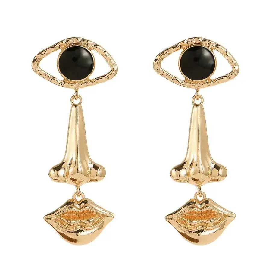 New Style Personality Trend Five Facial Features Earrings