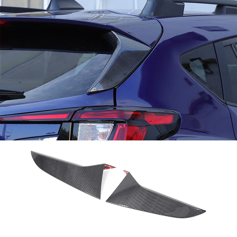 

ABS углеродное волокно для Subaru Crosstrek 2024 2025, стекло заднего окна автомобиля, декоративная наклейка на стойки C, внешние аксессуары для автомобиля