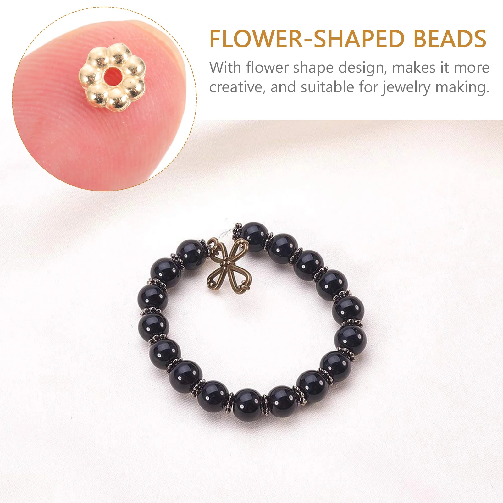 

2000Pcs Plastic Plated Beads Pretty Flower Pattern Beads for DIY Necklace Bracelet Clothing Backpack Decoration Crafts