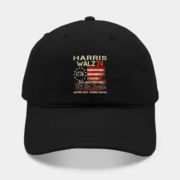 Harris Walz 2024 We're Not Going Back Vintage Usa Style Hat For Women Men Hip Hop Cap Street Baseball Hat New Fashion Hat