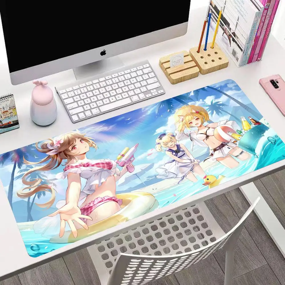 Arknights Mouse Pad Cute HD Mousepad Pad Extended Gaming Keyboard  LargeMousepad 90x40cm XXL Gamer Mousepad