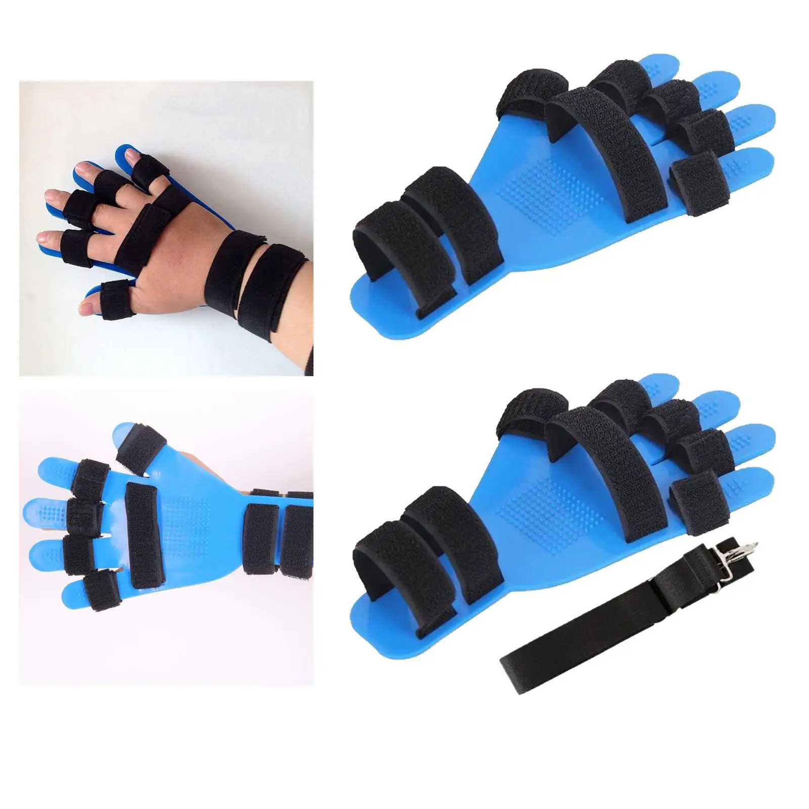 Silicone Orthotics Fingerboard Hand Splint Support Corrector Stroke Training Rehab Equipment for Finger Straightener