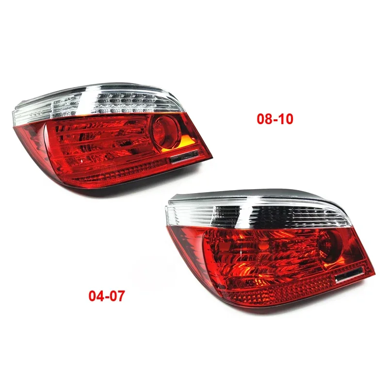 

Red/Clear DRL Bar Tail Lights Brake Lamps For 2004-2010 BMW E60 520 523 525 528 530