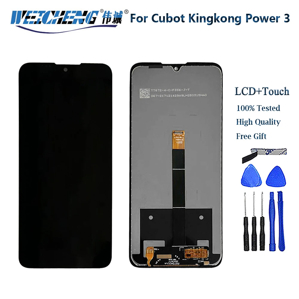 For Cubot KingKong Power 3 LCD Display with Touch Screen Digitizer Assembly For Cubot King Kong Power3 Display Repair