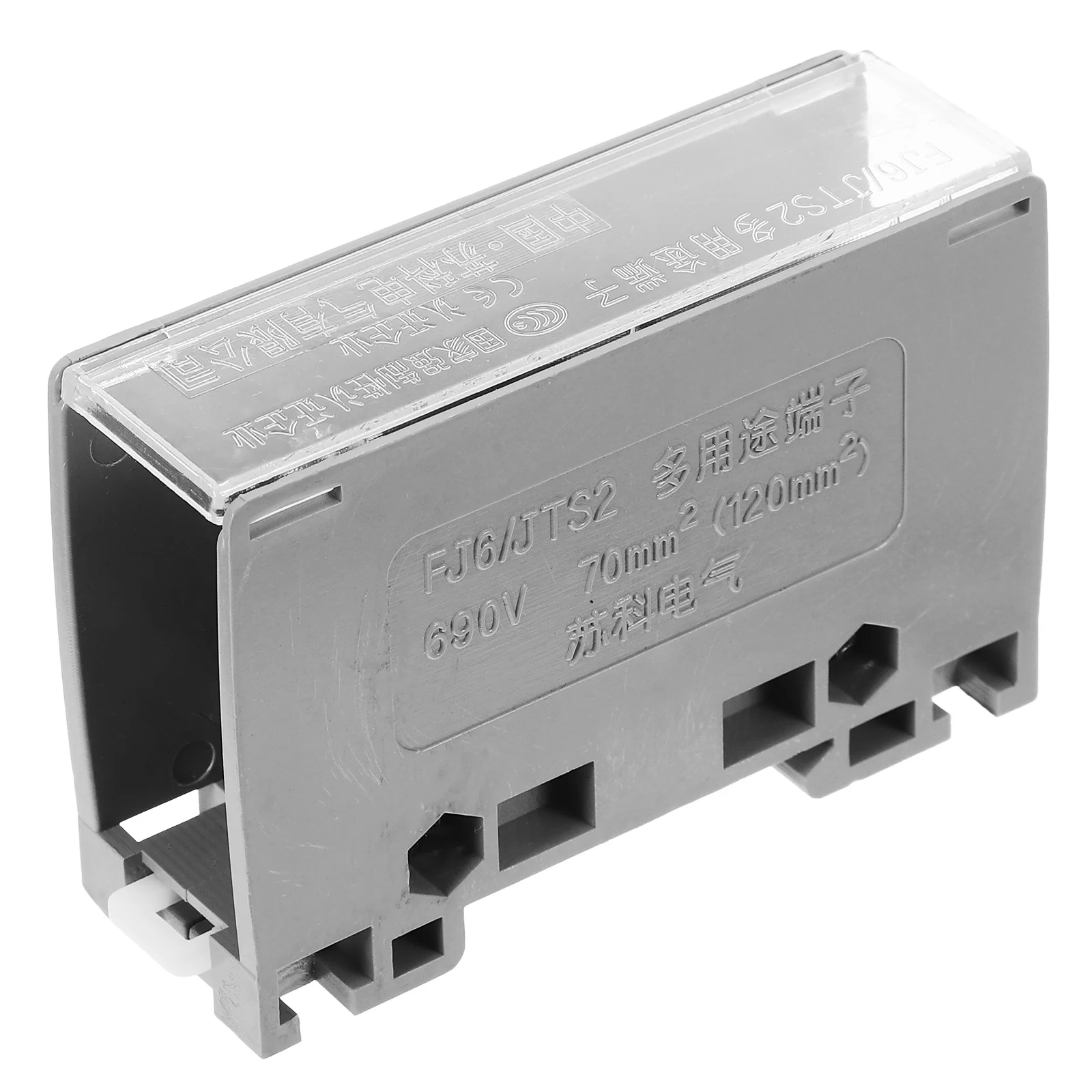 

1 in 6 Out Din Rail Terminal Block Assembly Push in Wire Connectors Distribution Terminal for Circuit Breaker Panels and Under