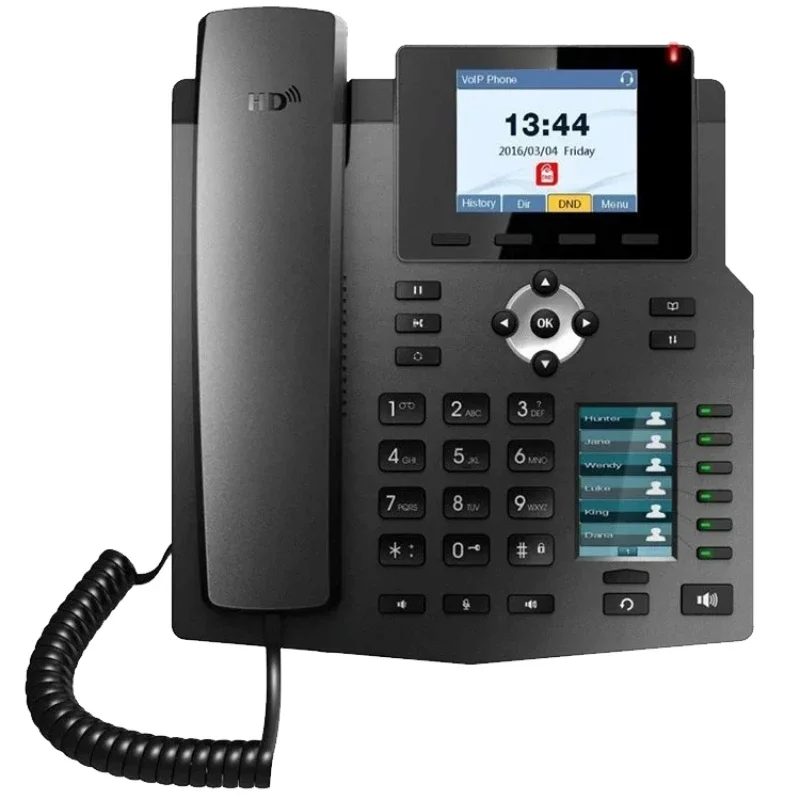 4G network IP telephone, VOIP network telephone terminal, POE power supply, gigabit network port