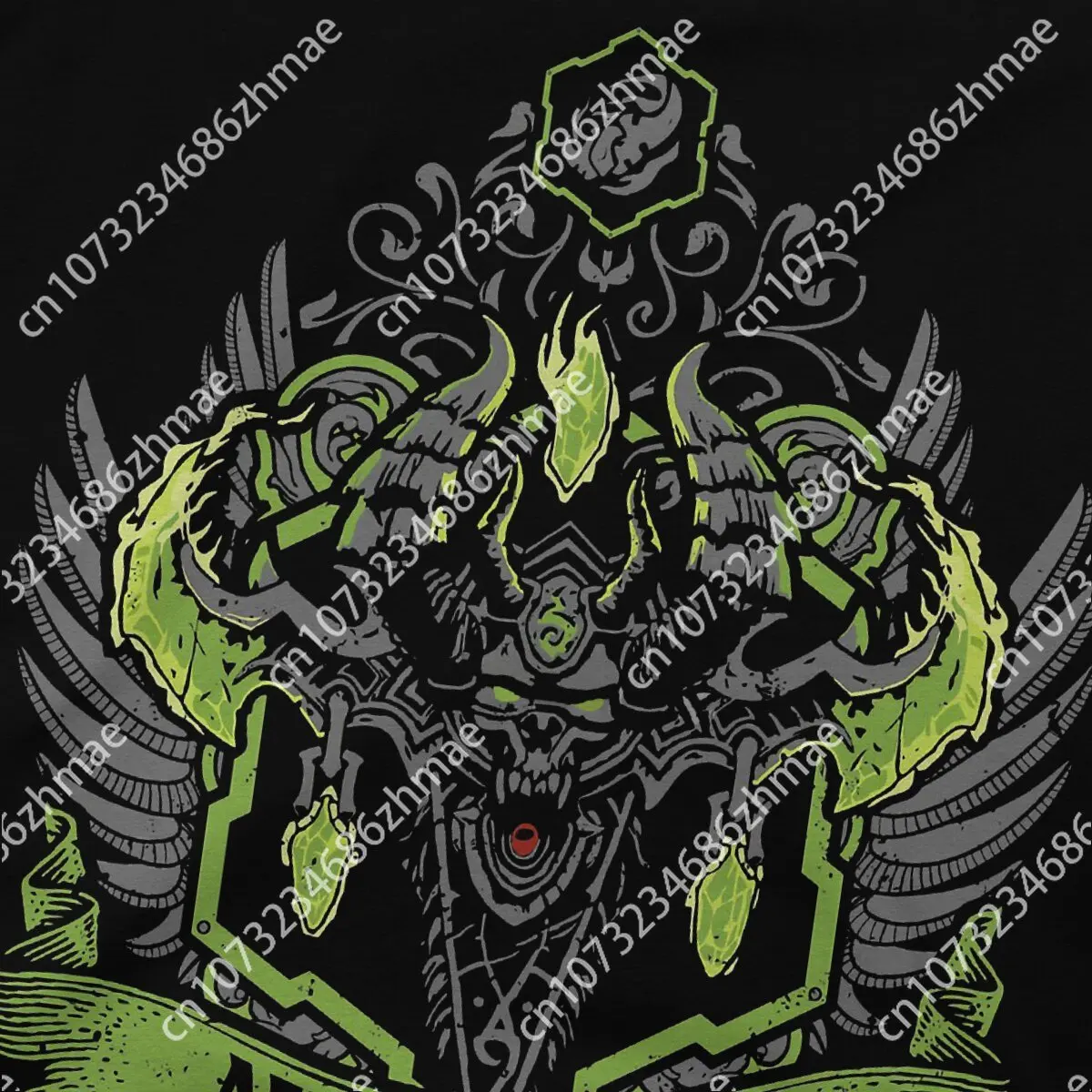 Fun DEMON HUNTER T-Shirt for Men Crewneck T Shirt World Of Warcraft WOW Game Short Sleeve Tees Party Clothing image 4