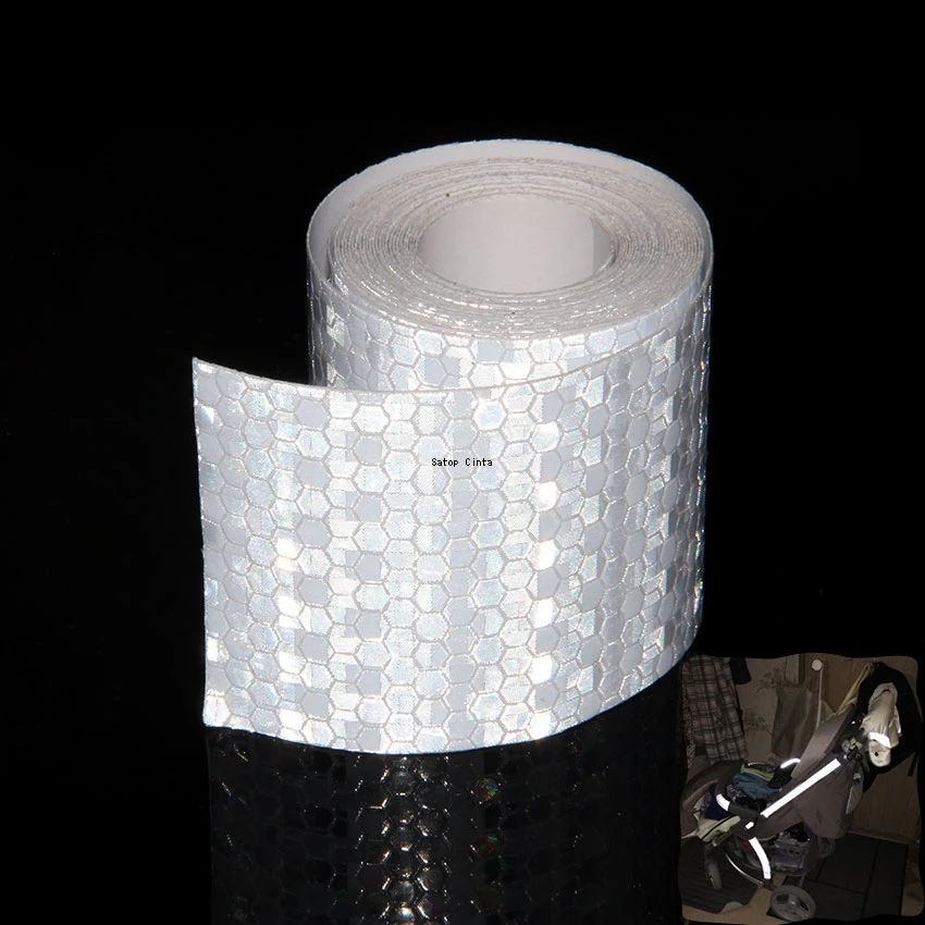 5 سنتيمتر * 5 متر أشرطة عاكسة نجوم لامعة 7 ألوان لاصق مقاوم للماء وضوح عالية تحذير السلامة ملصقات واضحة للدراجات