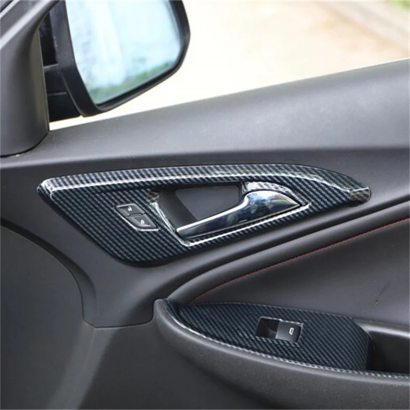 Inner Car Door Handle Bowl Cup Panel Trim Cover Sticker for Chevrolet Malibu 2016 2017 2018 2019 2020 2021 2022 2023 2024