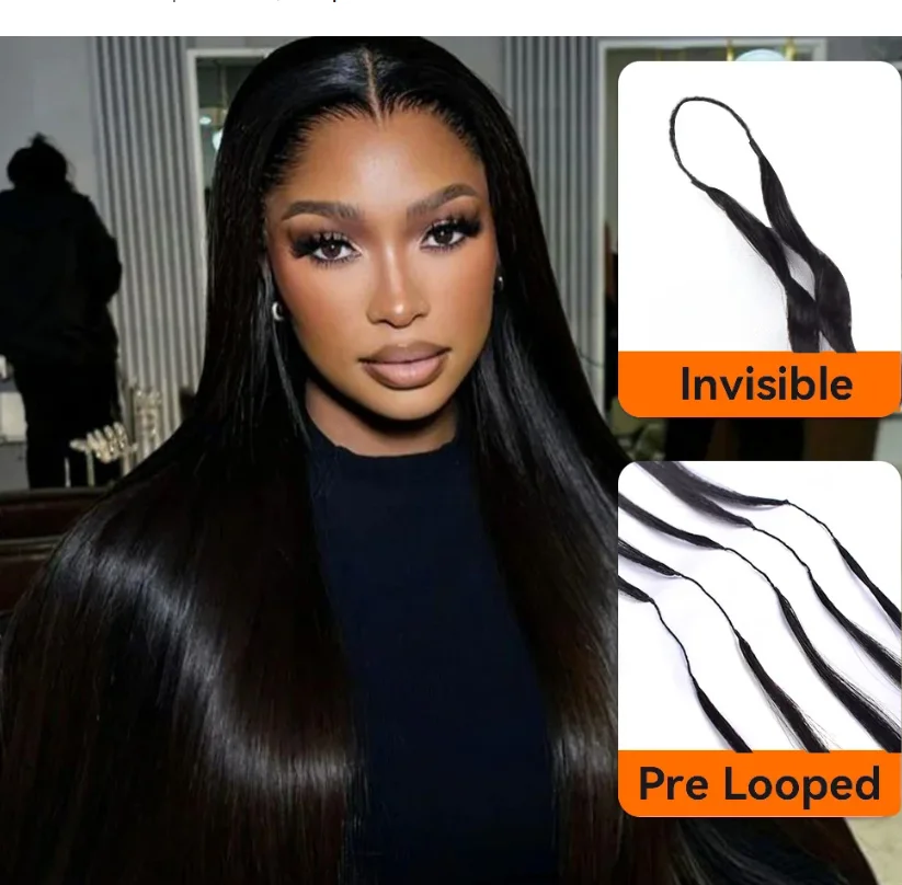 

Наращивание волос Light Yaki Crochet: натуральные прямые волосы Yaki для крючкового наращивания, многоразовые, невидимые, предварительно разделенные, без узлов