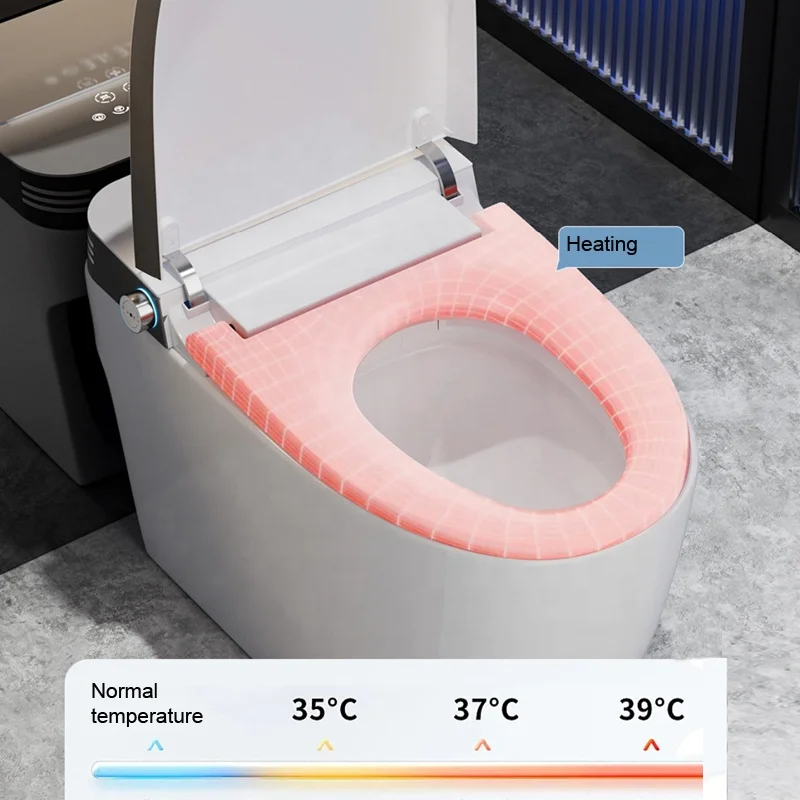 New Modern Automatic Sanitary Ware Auto Open Flush Intelligent Wc Commode Bidet Toilet P Trap Bathroom Wc Smart Toilet