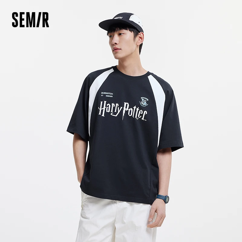 

Semir Harry Potter IP Short Sleeve T-Shirt Men Pure Cotton 2025 New Summer Style Top for Sports and Casual Wear