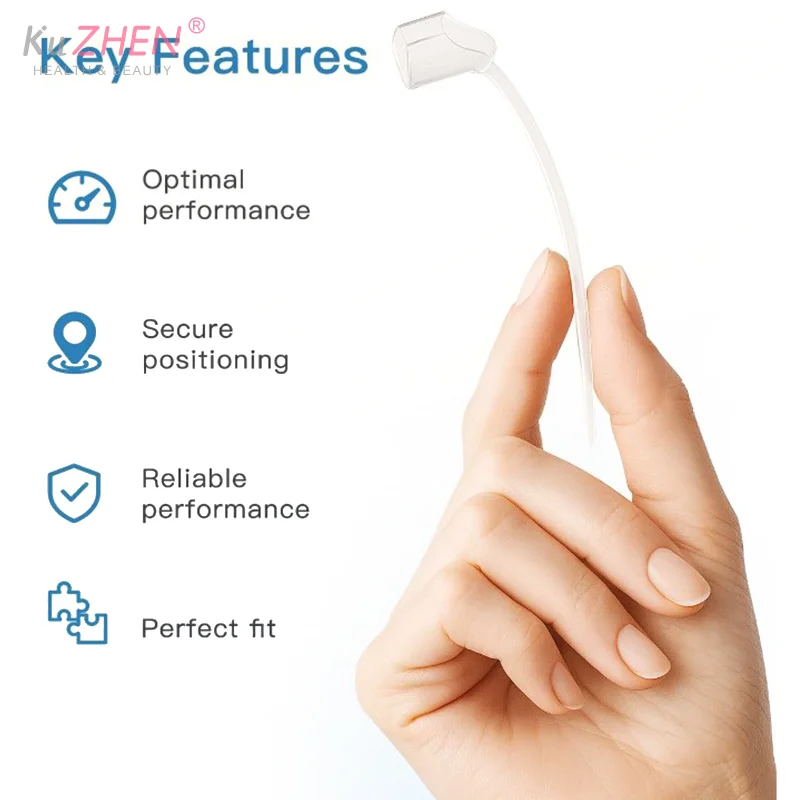 4Pcs 1set Plastic Transparent Sports Lock For Oticon 85db Low Touch And Secure Fit For Hearing Aids Fixing Tail Accessories