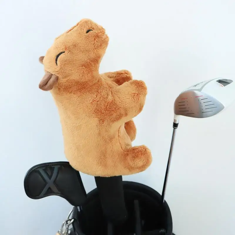 Capivara Golf Club Head Covers, Pelúcia Animal Headcover para Fairway Woods, Homens e Mulheres, Protector Covers