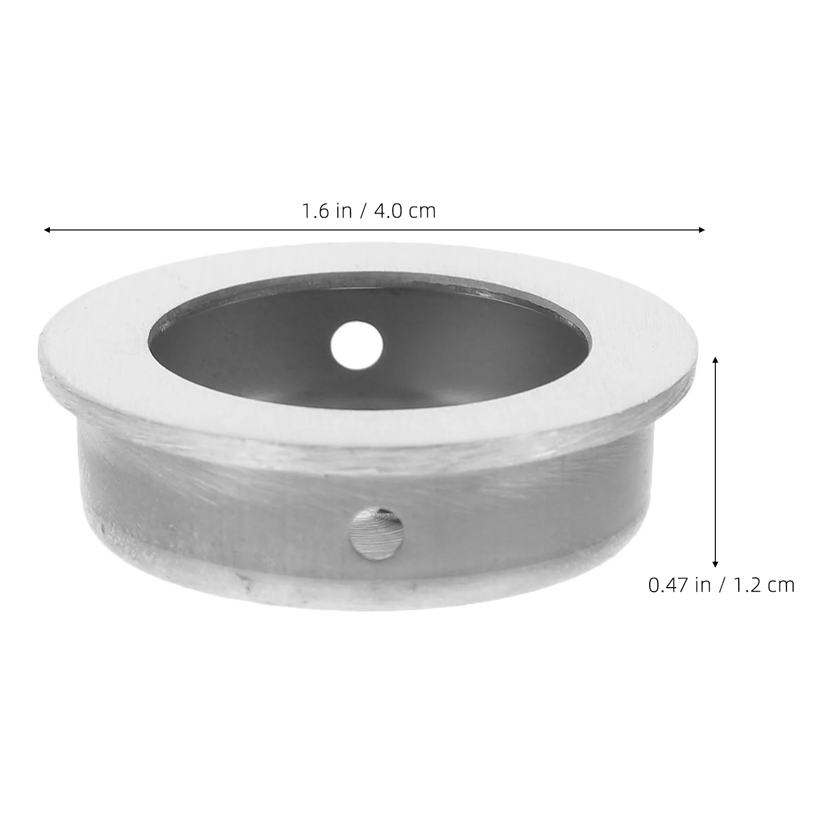 

2Pcs Vintage Internal Circular Handle Recessed Cabinet Cupboard Door Pull Hidden Groove Safety Durable Furniture Grip