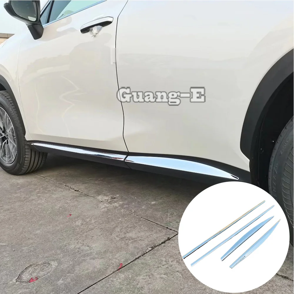 

ABS/Steel Side Door Body Molding Trim Covers Exterior Accessories Stickers 4Pcs For Lexus NX 250 260 350h 350 F 2022 2023 2024