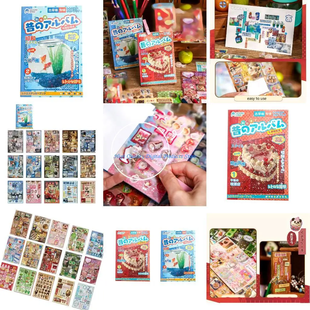 كتيبات ملصقات U2JE ملصق مزخرف فني لمجلة القصاصات والحرف الفنية والألبوم ومجلة الرصاص والمجلة #1