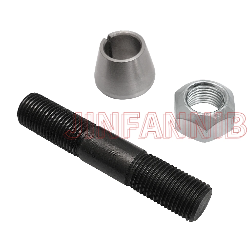 OE Style Dana 44 4 Packs Stud and Conical Washer Steering Arm Install Kit Set