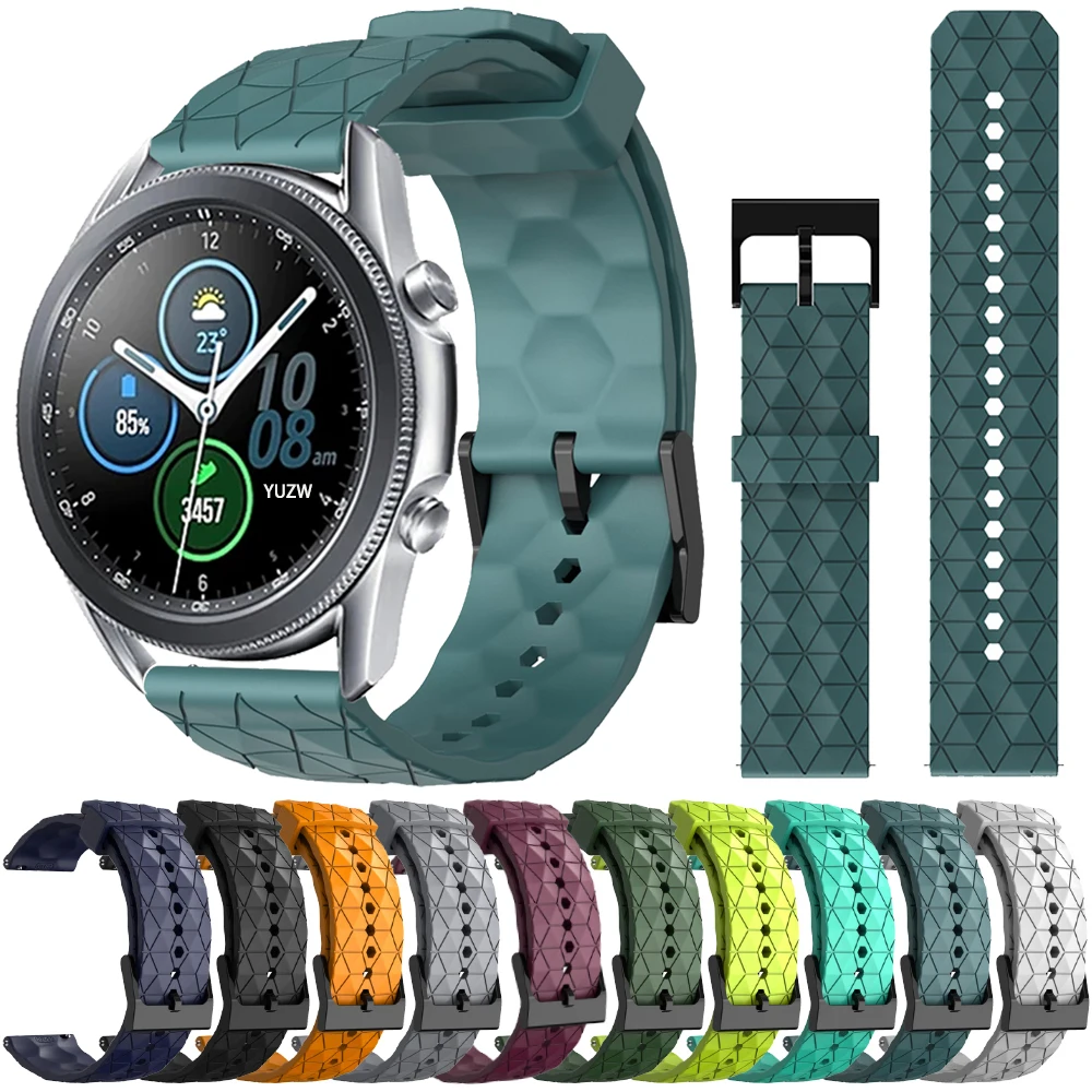 Rubber Strap For Samsung Galaxy Watch 5 Pro 4 40mm 44mm Watch4 Classic Watch3 Gear S3 Active 2 Band Bracelet 20mm 22mm Wristband