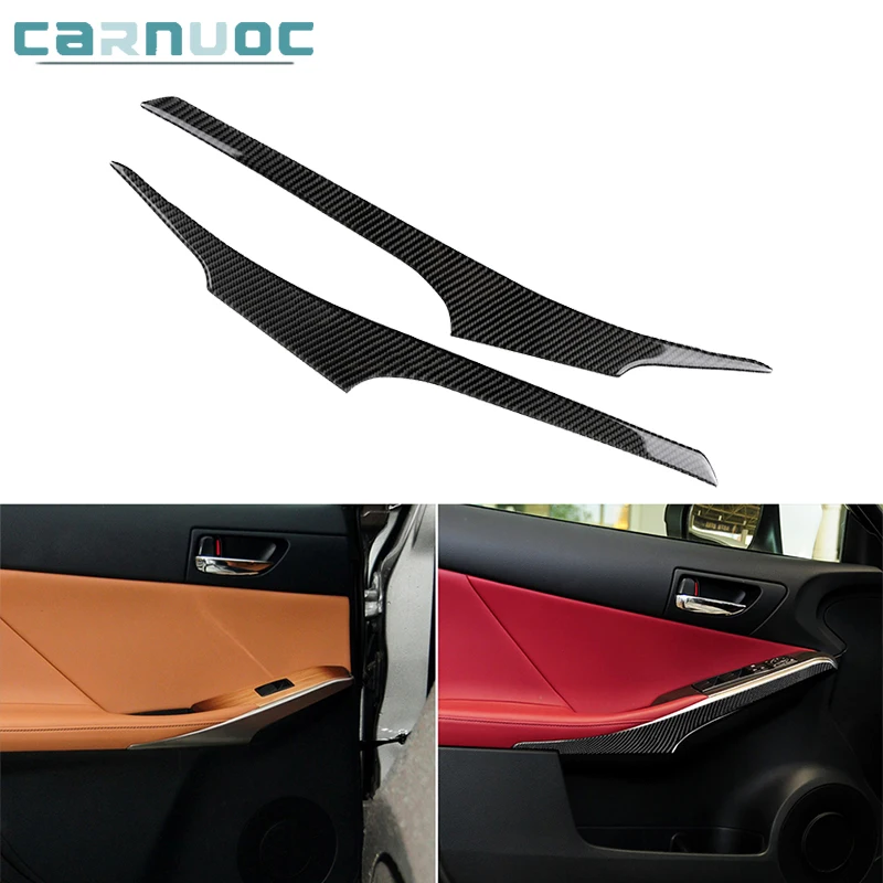 

Door Trim Strip For Lexus IS250 NX200 IS350 300H 2013-2019 Carbon Fiber Stickers Car Interior Decorative Accessories