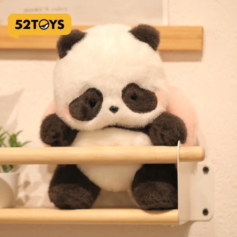 

52TOYS Panda Roll Cute Fluffy Stuffed Panda Plush Toy Soft Stuffed Animal Doll For Kids Toy Lovers Bedroom Decor Birthday Gift
