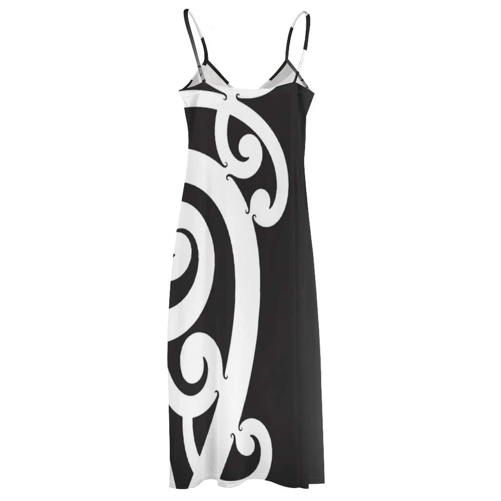 Black and White Layered Maori Koru Design Sleeveless Dress luxury evening dresses for women 2023 dress dresses Beachwear