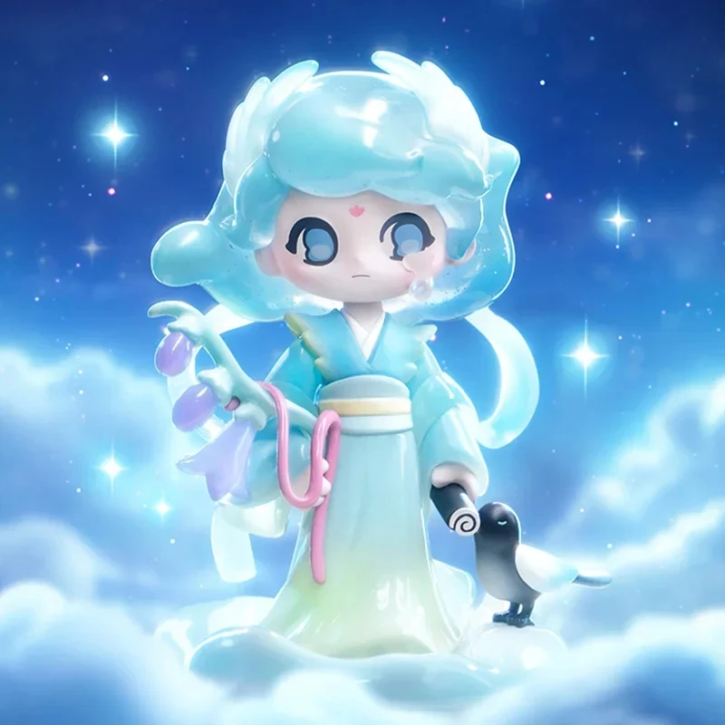 Genuine New Azura Spirit Magpie Figurine Limited Edition Hang Tag Model Cute Anime Figure Collection Model Toy Children Gifts