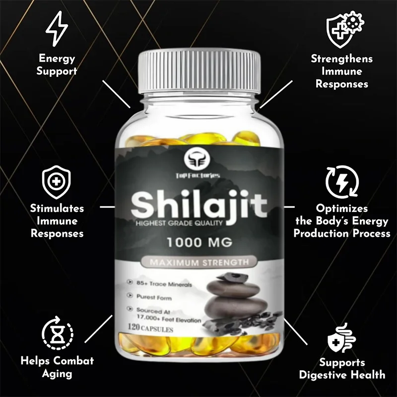 

Top Factories Shilajit Capsules 100% Pure Original 1000mg Maximum Strength Improve Immune System Men Energy Long Sex