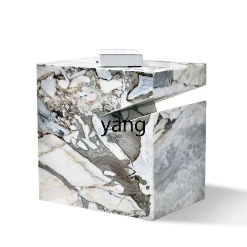

LH elephant white natural marble edge few simple modern living room sofa corner few light luxury