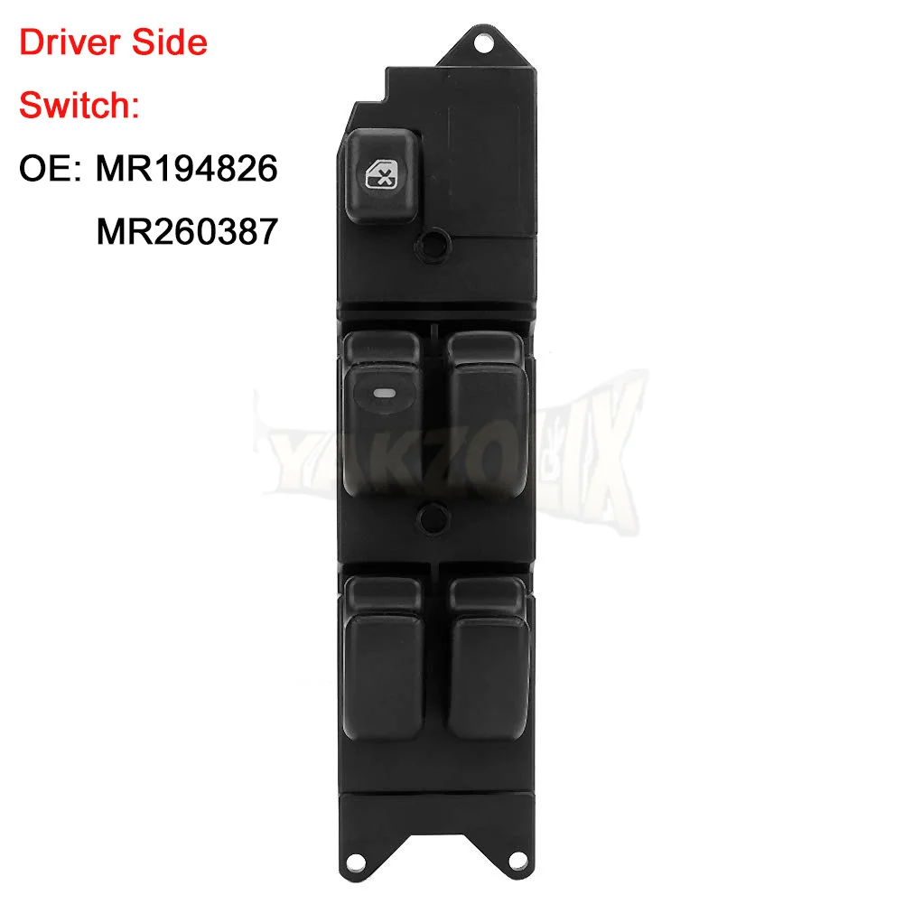 for Mitsubishi Lancer Pajero Montero Galant Outlander Window Control Switch Glass Lifter Regulator Button MR194826 MR194829