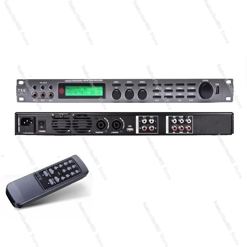 X8 Professional Three-in-One BBS Microphone KTV Front-Level Bluetooth Effector Anti-Howling Amplifier
