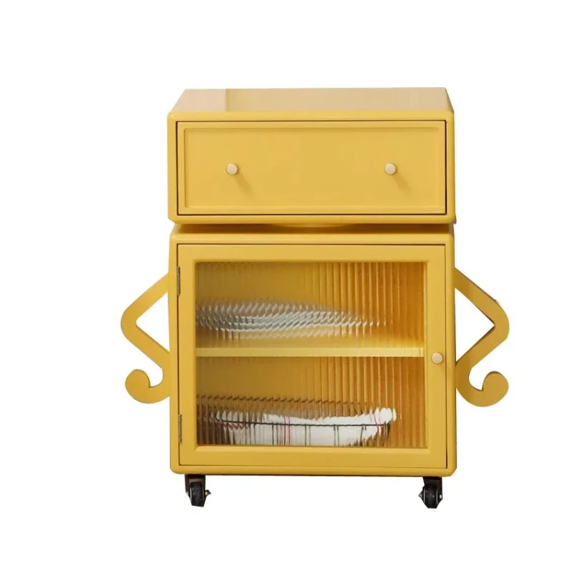 

Modern robot side corner sofa side cabinet storage bedside table creative display cabinet