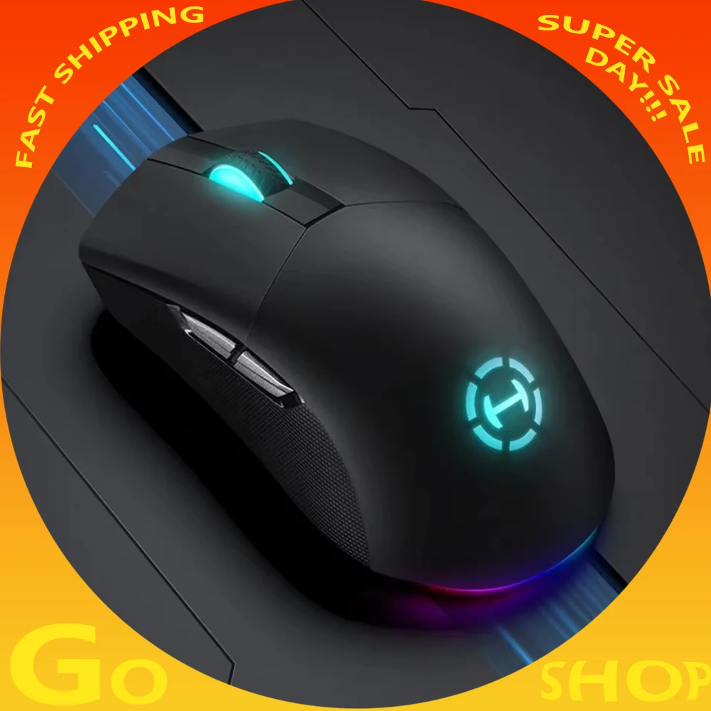 HECATE G4M Pro PAW3395 Low Latency Lightweight Tri-mode 26000DPI Ergonomics Wireless Gaming Mouse Customized E-sport Accessories