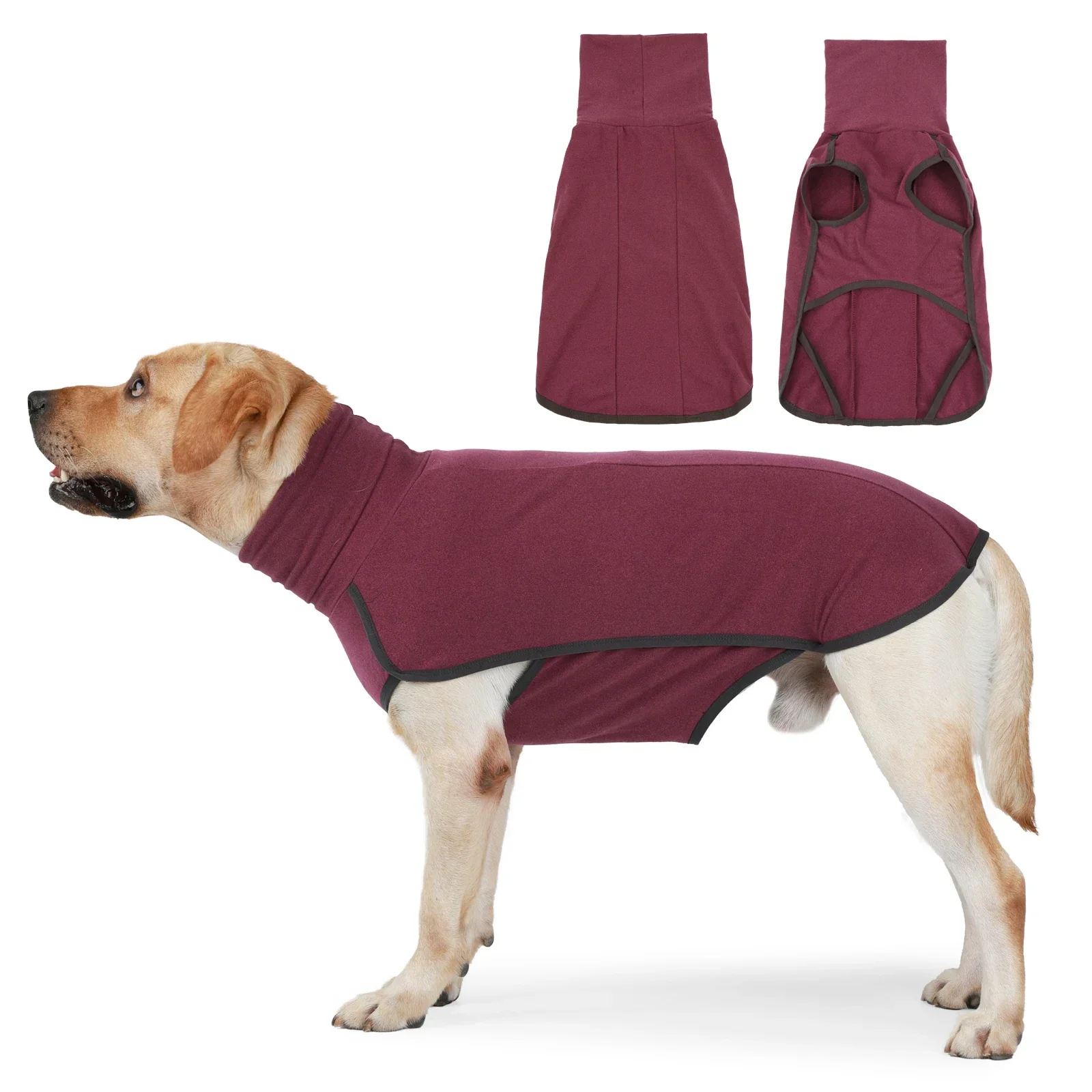 

Fashion Autumn and Winter Pet Clothes Dog Turtleneck Sweatshirt Corgi Cotton Clothing Warm Home Wear Dog Casual Clothes XXS-XXXL