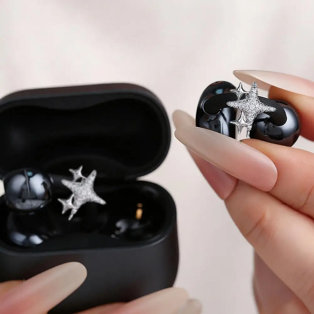 Luxury Decorative Clip for Earphones, Elegant Accessory