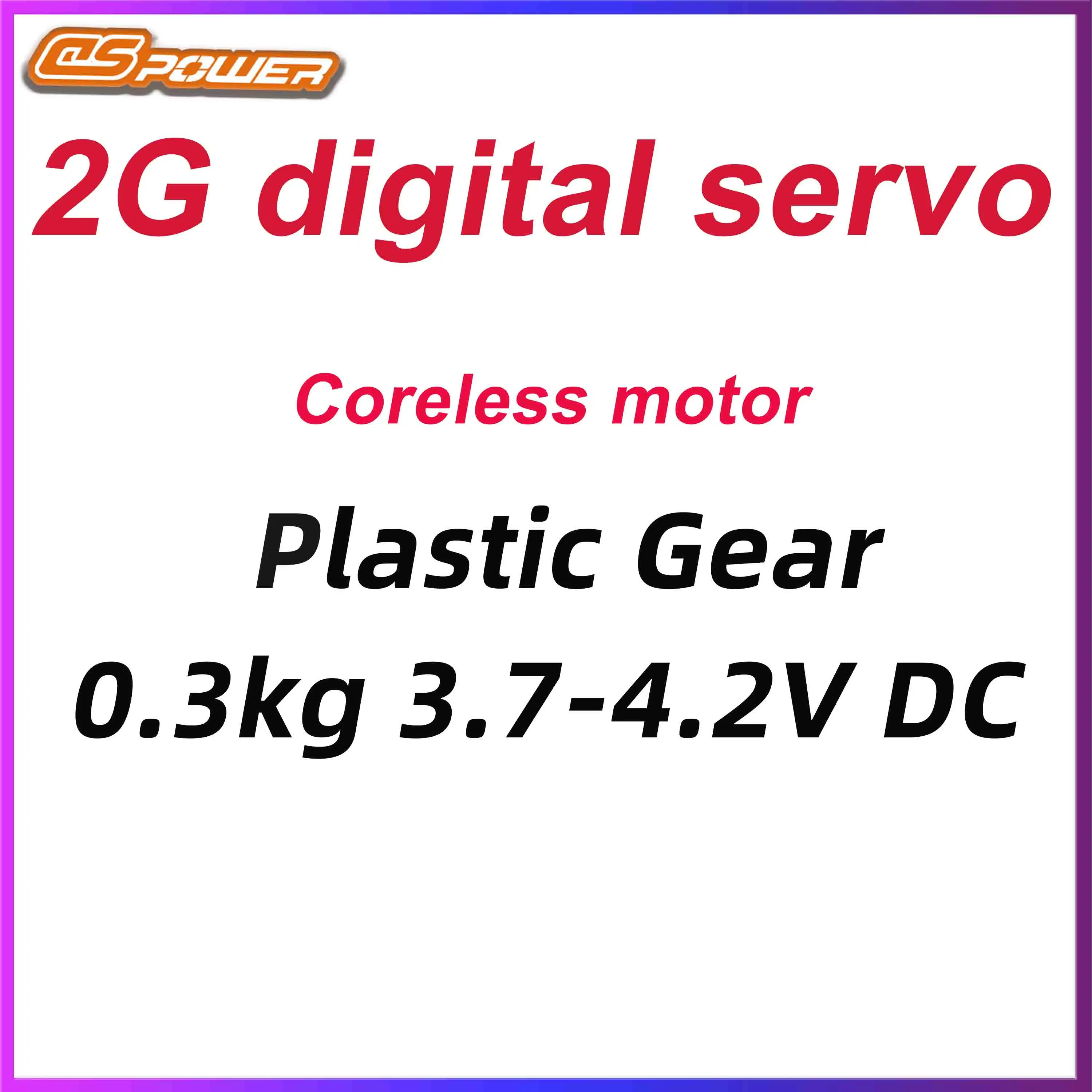 DSpower 2g Micro Digital Servo Coreless Motor Plastic Gear 3.7~4.2V for RC Car Plane Aircraft Helicopter Fixed Wing Wltoys Part
