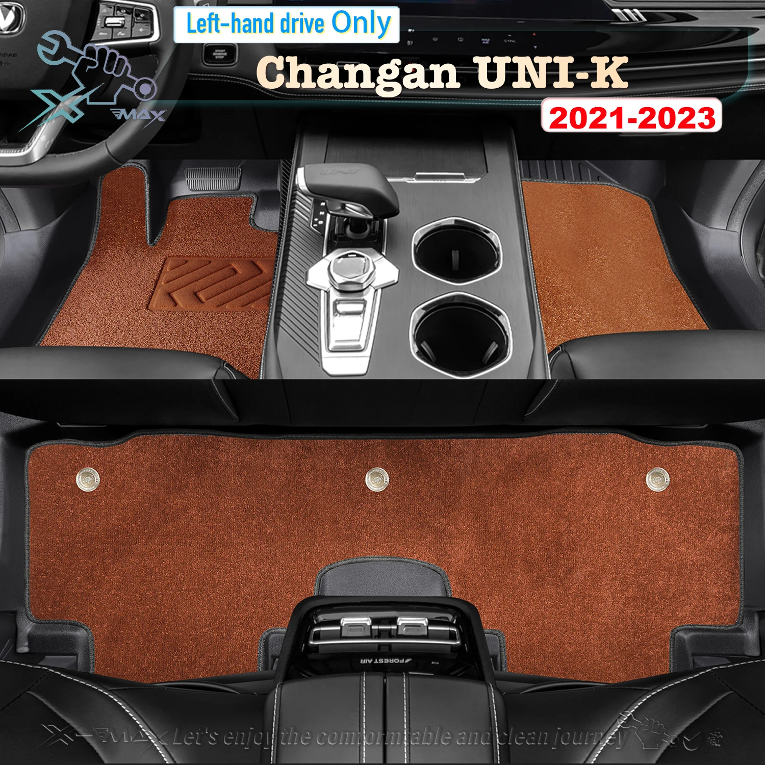 

Left-hand Drive Car Floor Mat For Changan UNI-K UNIK 2021-2023 Full Surround Foot Mat Automotive Floor Mat Floor Liner