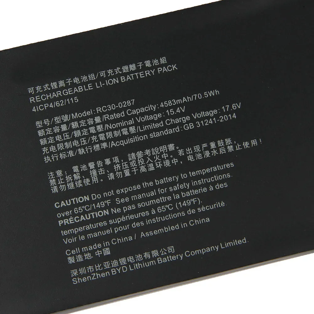 Replacement Battery RC30-0287 For Razer Blade Pro17 2019 RZ09-03297 RTX 2080 Max-Q High Quality Batteries With Tools 4583mAh