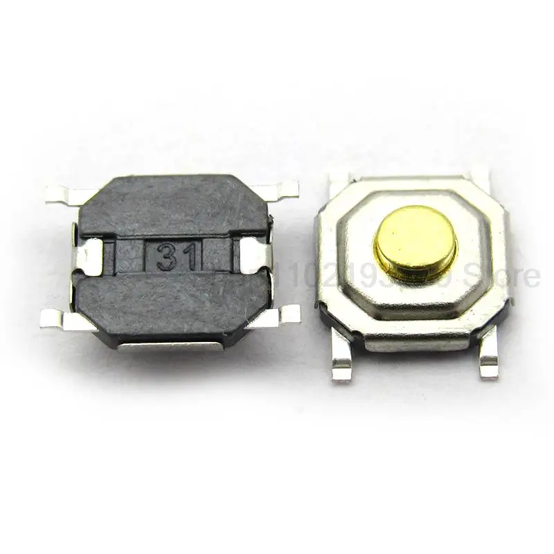 NEW100pcs/lot Light touch switch 4 * 4 * 1.7mm micro key button switch 4x4x1.7 patch four pin