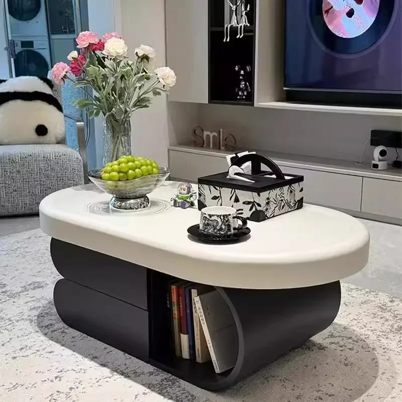 

Simple Organizer Coffee Table Clear Service Living Room Design Coffee Table Accessories Modern Kaffee Tische Patio Furniture