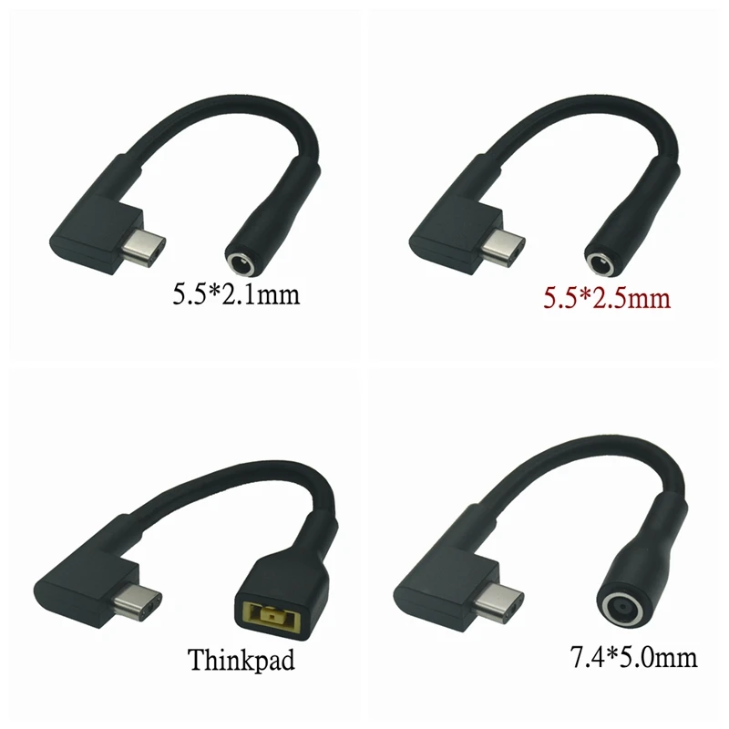 Dc 5.5*2.5 7.4*5.0mm fêmea para 3pin plug 230w adaptador de alimentação conversor cabo de carregamento do portátil para razer blade pro15 17 rc30- 024801