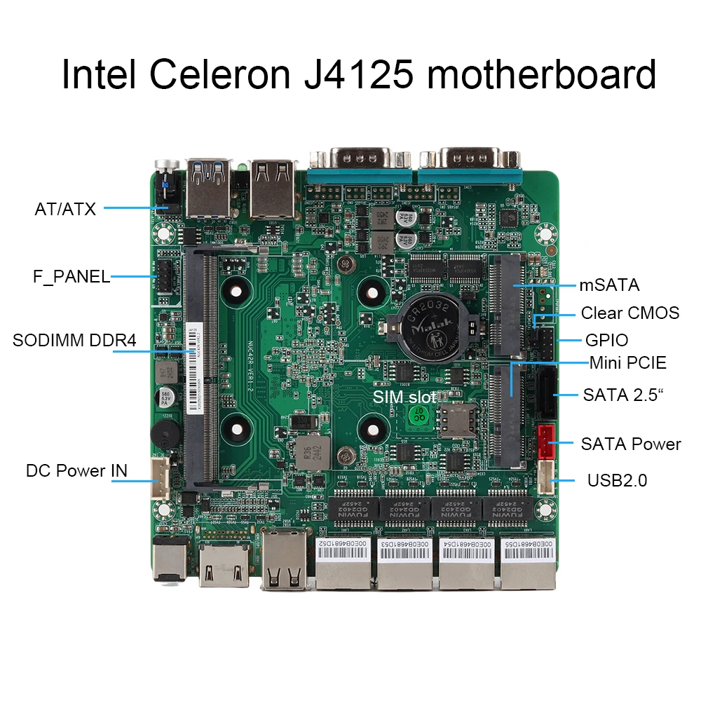 XCY Firewall Router Mini PC Celeron J1900 N150 N5105 J4125 4x 2.5G Ethernet Support Virtualization OpenWrt Pfsense OPNsense EXSI