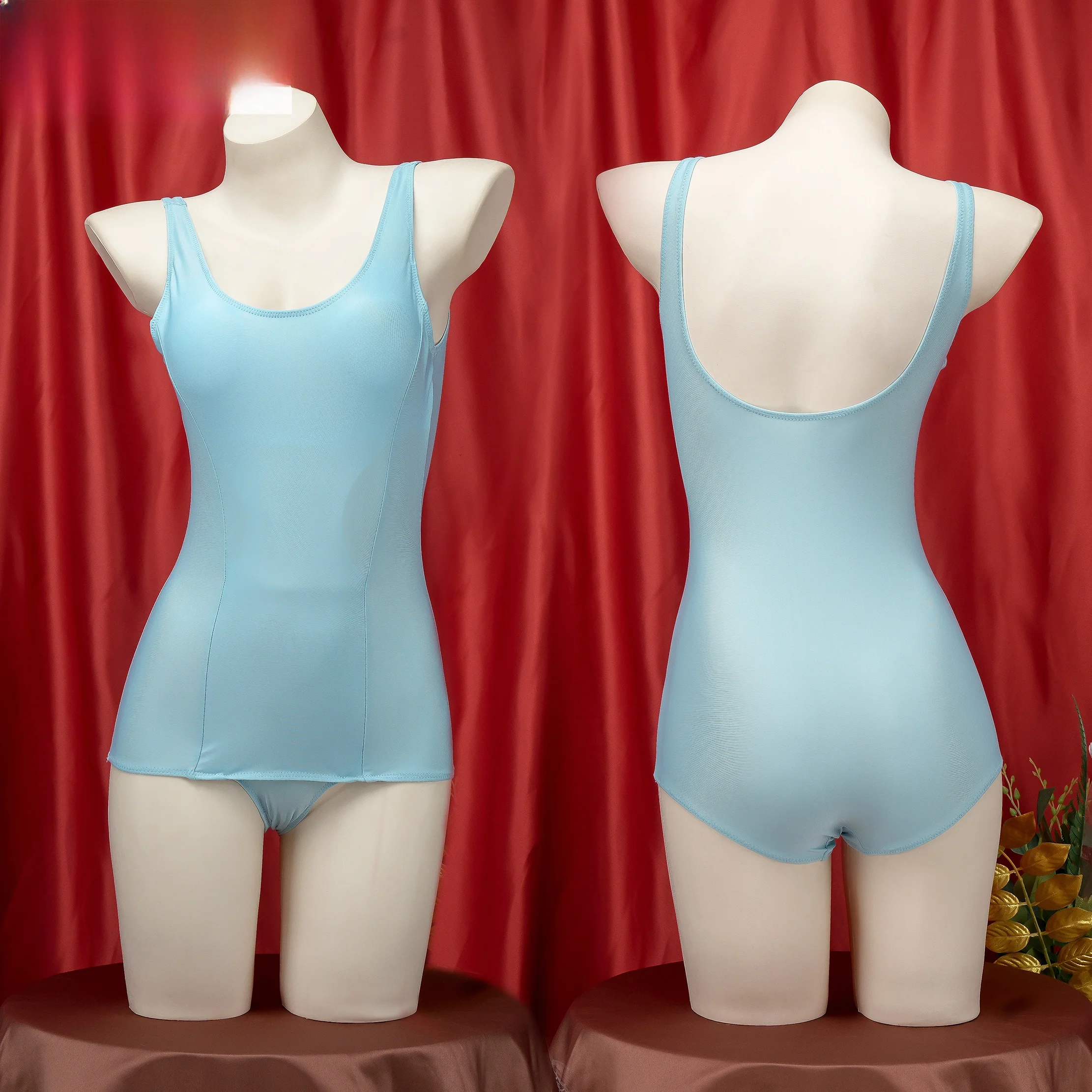 

Милый японский купальник с подкладкой на груди, повседневный купальный костюм с узором, легкий купальный костюм из полиэстера для ежедневного использования.