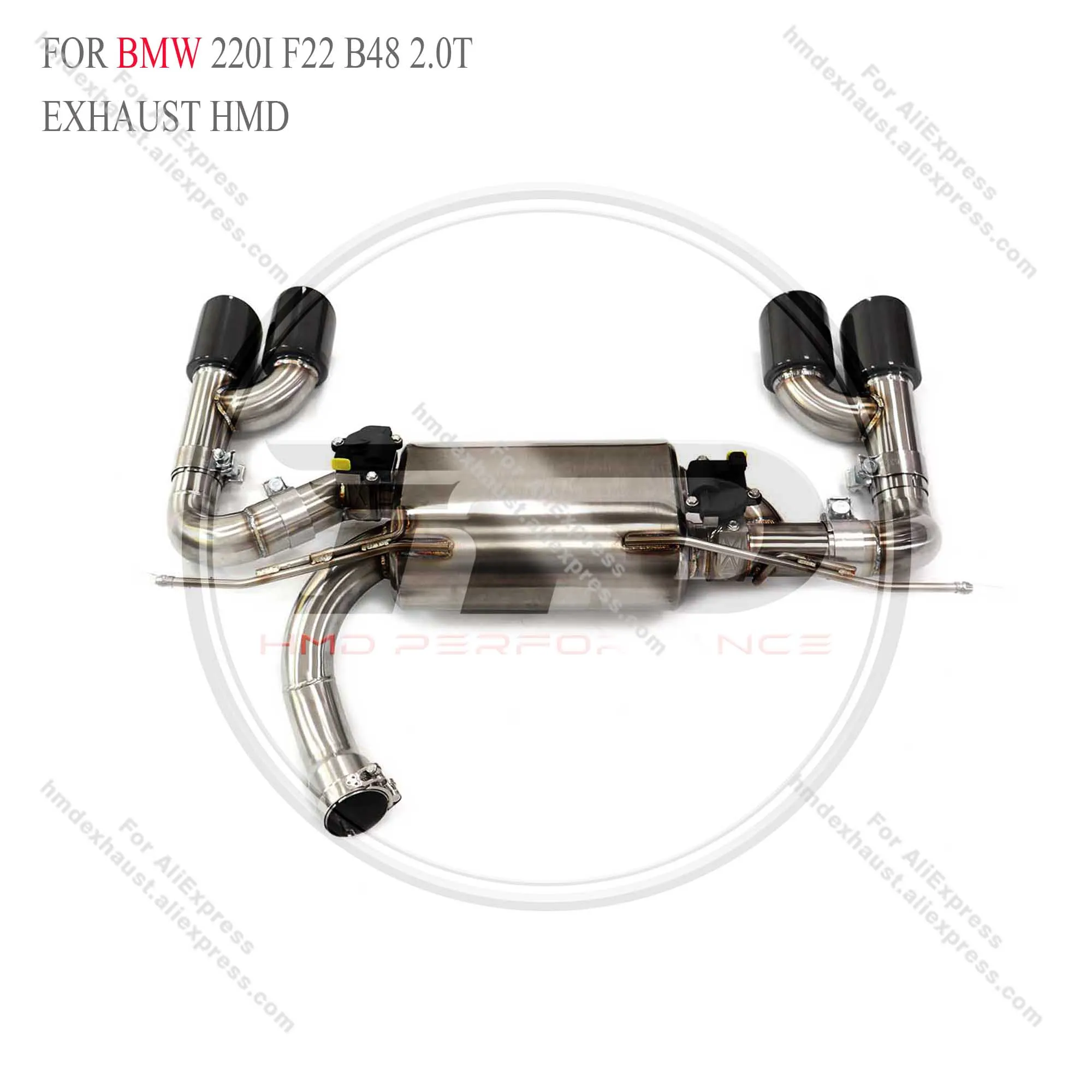 HMD Catback for BMW 220i f22 B48 2.0T Exhaust System stainless steel Performance Muffler Valve Caudal segment