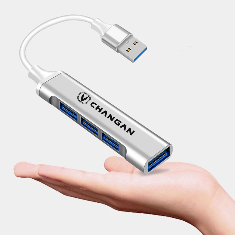 Type C USB C HUB 4 Port Multi Splitter Adapter For Changan CX70 CS95 CS55 CS75 Plus CS35 Filter Bunper CS15  Car Accessories