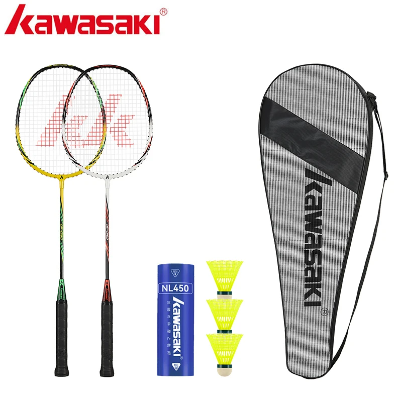 Kawasaki Badminton Racket 1U Aluminum Alloy Frame Badminton Racquet With String UP-0160 With Free Gift Shuttlecock