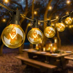 G40 Globe String Lights 9M 15M Outdoor Light Garland Patio Light Wedding Party Christmas Backyard Decoration Fairy String Light