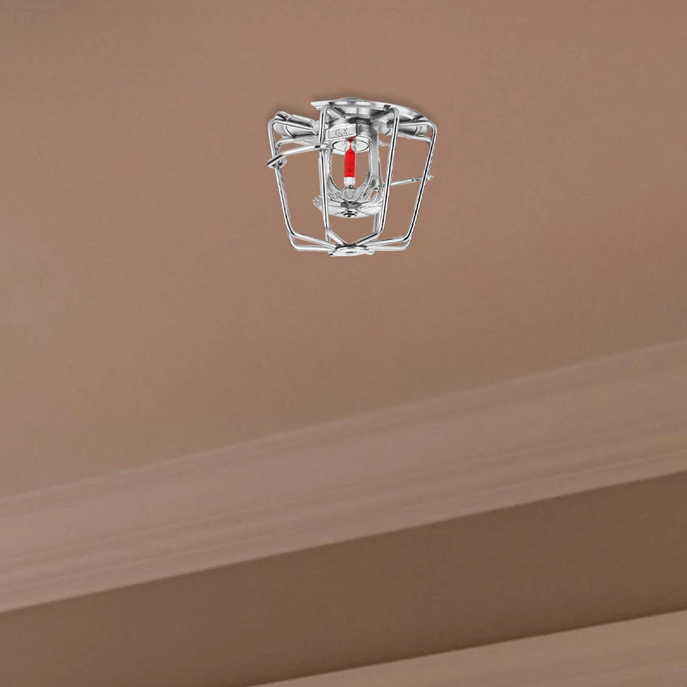 

2pcs Fire Head Protector Iron Wire Cage Cover Sidewall Heads Embedded Design High Temp Resistant Debris Prevention For