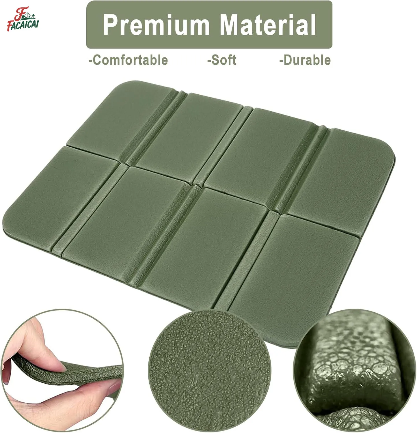 

2pcs Ultra-Comfort Thick Foam Camping Pads,Resistant & Fully Waterproof,Ultra-Lightweight,Folding Mat for Outdoor,Hiking,Picnic