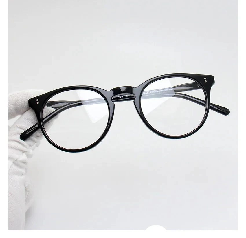 America Brand Design Ovale Brillengestelle für Herren, Vintage-Acetat, ultraleichte Korrektionsbrillen OV5183, optische Brillen für Damen – Detail 17